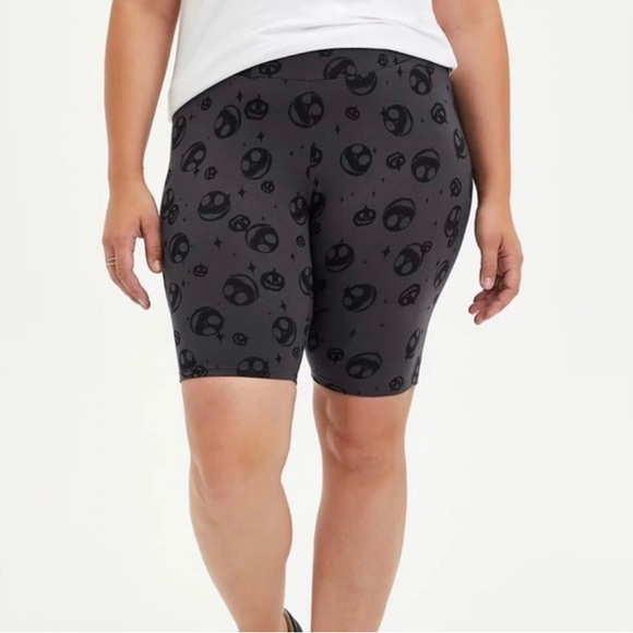 torrid Pants - Torrid nightmare before Christmas disney Jack skellington NWT biker shorts 2X